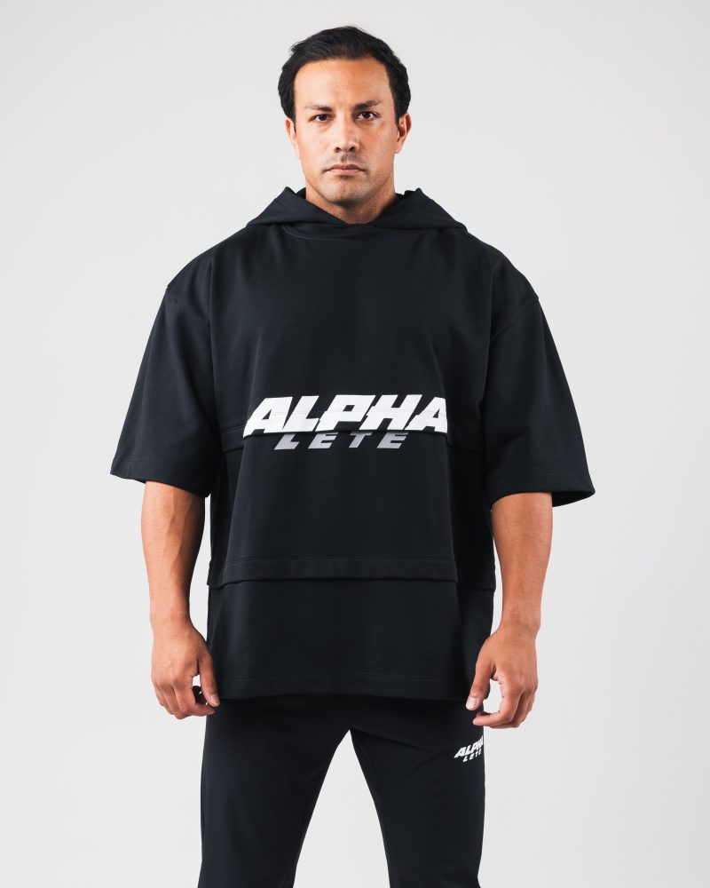 Alpha Layered Hoodie Black 1