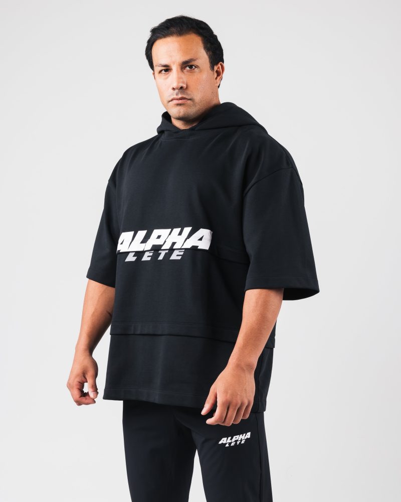 Alpha Layered Hoodie Black 2