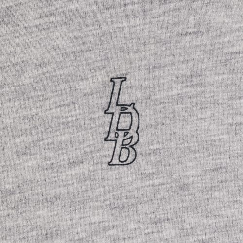 LDB Oversized Crop Tee Heather Cloud 5