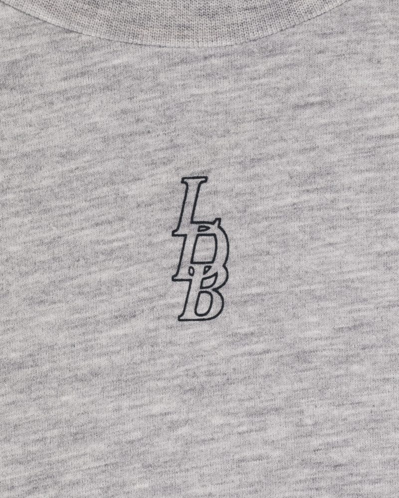 LDB Oversized Crop Tee Heather Cloud 5